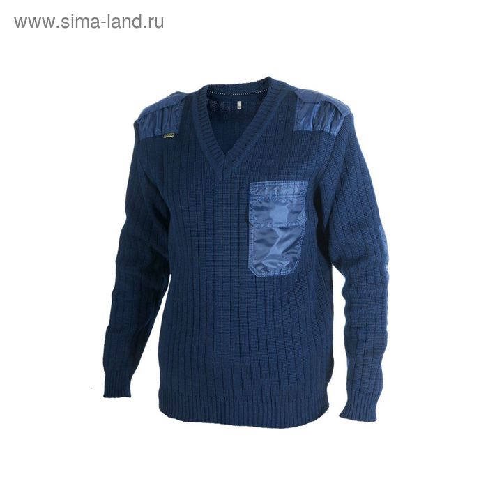 Пуловер синий, размер 62/182 - Фото 1