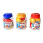 Жвачка для рук в яйце, попрыгун набор 6 шт по 10 гр., цвета микс + 6 формочек - Фото 1