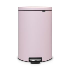 Мусорное ведро Brabantia FlatBack+, с педалью, цвет минерально-розовый, 40 л