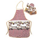 Кухонный набор Collorista "Поваренок", 3 предмета: прихватка 17*17 см, варежка 17*24 см, фартук 50*70 см, 100% хлопок - Фото 1