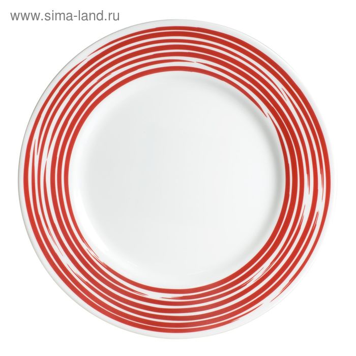 Тарелка обеденная Brushed Red, d=27 см - Фото 1