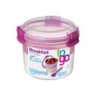 Ланч-бокс с ложкой Sistema Breakfast To-Go, двойной, 530 мл, цвет МИКС - Фото 1