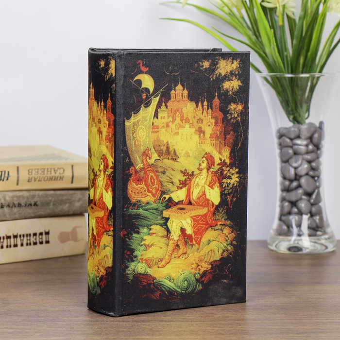 Сейф-книга дерево шёлк "Баллады Садко" 21х13х5 см - Фото 1