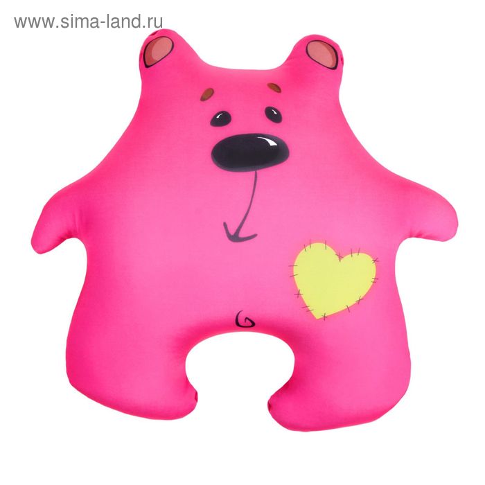 Мягкая игрушка-антистресс "Медведь Милашка", цвет розовый - Фото 1