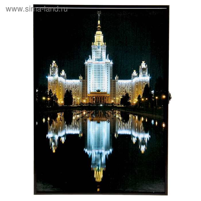 Ключница "Дыхание Москвы" Декобокс  Венге 41х29х5 см - Фото 1