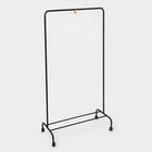 Вешалка - стойка для одежды «Радуга», 89.2×39×152 см, чёрная - Фото 1