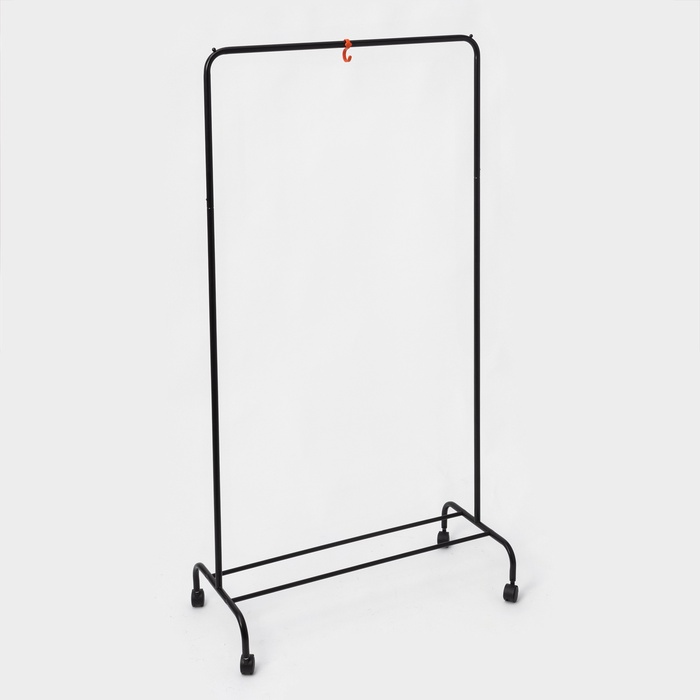 Вешалка - стойка для одежды «Радуга», 89.2×39×152 см, чёрная - Фото 1
