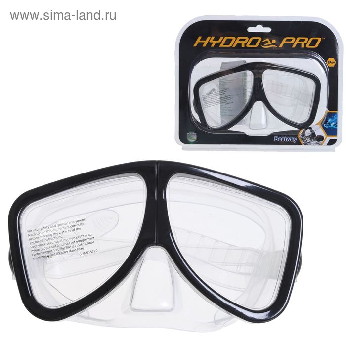 Маска для плавания Hydrovis, от 14 лет, цвет МИКС - Фото 1