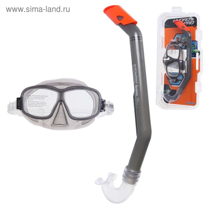 Набор для плавания Queste, 2 предмета: маска, трубка, 7-14 лет, цвет МИКС - Фото 1