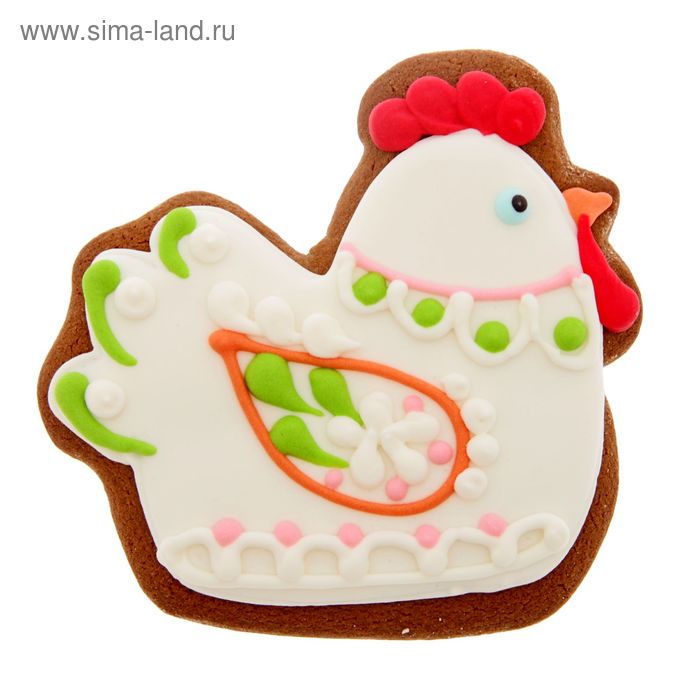 Пряник "Петушок пасхальный" имбирно-медовый, 95 г - Фото 1