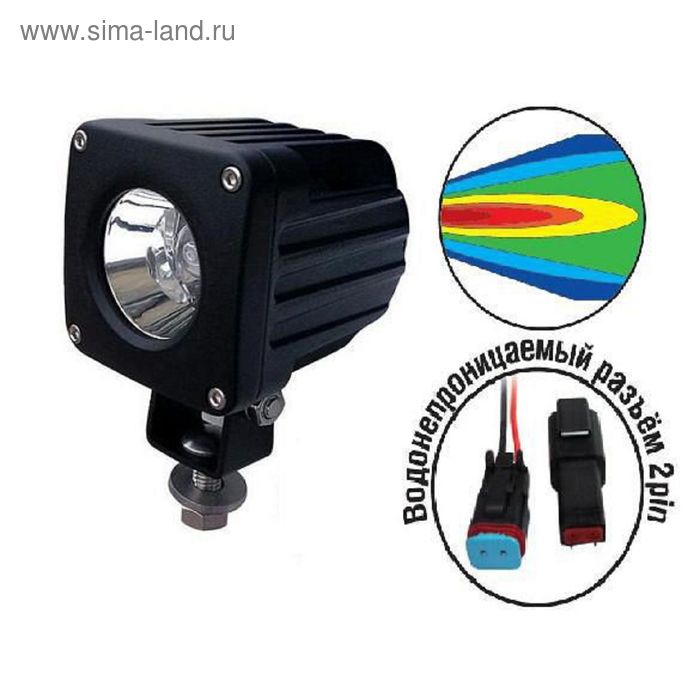 Светодиодные фары "Off-road" AVS Light SL-1237A (SL-1410A) (10W) серия "Extreme Vision" - Фото 1