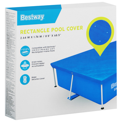 Тент для прямоугольных каркасных бассейнов, 264×174 см, 58105 Bestway