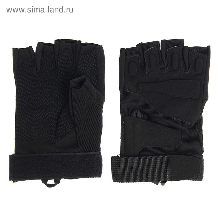 Перчатки Military Tactical Half finger Gloves, размер M, black - Фото 1