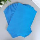 Фетр мягкий "Васильковый" 1 мм (набор 10 листов) формат А4 - Фото 3