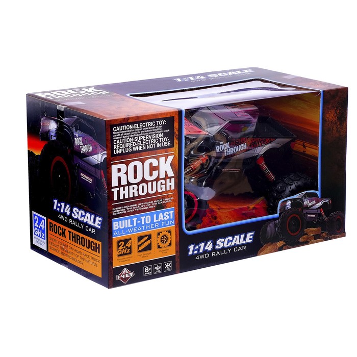 Машина радиоуправляемая «Джип-триал», световые эффекты, с аккумулятором, 1:14, полный привод 41412