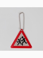 Светоотражающий элемент «Знак», двусторонний, 6×4.3 см, белый, красный - Фото 3