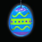 Светоотражающий элемент "Пасхальное яйцо", 7*5,5см, цвет голубой - Фото 3