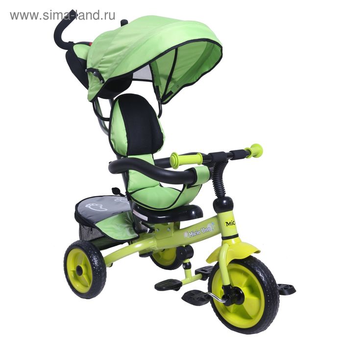 Велосипед трёхколёсный Micio Uno 2017, колёса EVA 10"/8", цвет салатовый - Фото 1