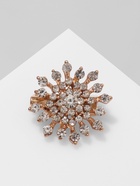 Брошь «Солнце искристое» малая, цвет белый в золоте - Фото 6