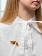 Брошь «Рыбка золотая», цвет оранжевый в золоте - Фото 4