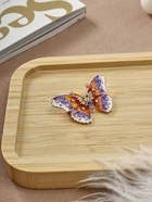 Брошь «Бабочка» мозаика малая, цветная в золоте - Фото 6