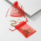 Мешочек подарочный, 7×9, цвет красный - фото 5997946