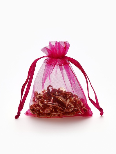 Мешочек подарочный, 7×9 см, малиновый