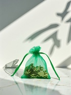 Мешочек подарочный, 7×9 см, тёмно-зелёный - Фото 2