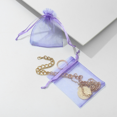 Мешочек подарочный, 7×9, цвет фиолетовый