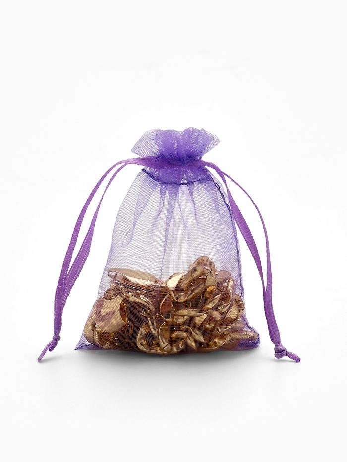 Мешочек подарочный, 7×9 см, фиолетовый - Фото 1