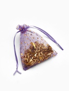 Мешочек подарочный «Звёзды с месяцем», 10?12.5 см, фиолетовый с золотом (комплект 100 шт) - фото 53222296