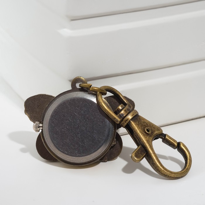 Карманные кварцевые часы «Бабочка» с крышкой, на карабине - фото 1906840360