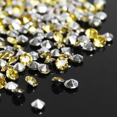 Стразы (набор 10грамм, 300шт), 4мм, цвет золотой №9