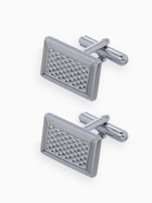 Запонки «Прямоугольник» с точечным нанесением, цвет серебро - Фото 1