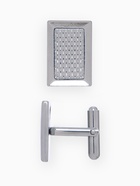 Запонки «Прямоугольник» с точечным нанесением, цвет серебро - Фото 2