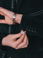 Запонки «Прямоугольник» с точечным нанесением, цвет серебро - фото 60881238