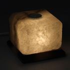 Соляной светильник "Куб-арома", с ароматизатором, цельный кристалл, 2 кг - Фото 3