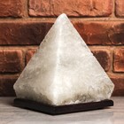 Соляной светильник "Пирамида", цельный кристалл, 4-5 кг, цветной - Фото 3