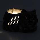 Соляной светильник "Котик", керамика - Фото 2