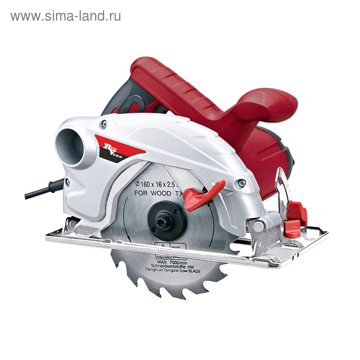 Пила циркулярная RedVerg RD-CS210-85, 2100 Вт, 4200 об/мин, 235х30 мм, пропил 90° 85 мм - Фото 1