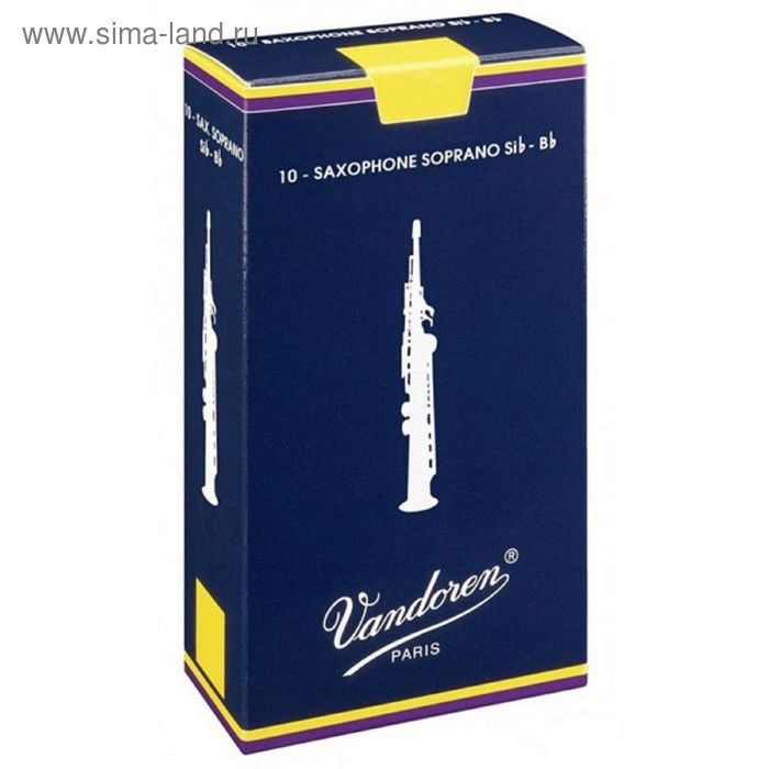 Трости для саксофона Сопрано Vandoren SR203 №3 (10шт) - Фото 1