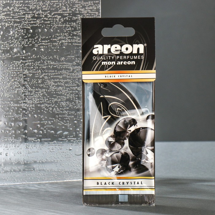Ароматизатор на зеркало Areon Mon, чёрный кристалл, 704-043-323 - Фото 1