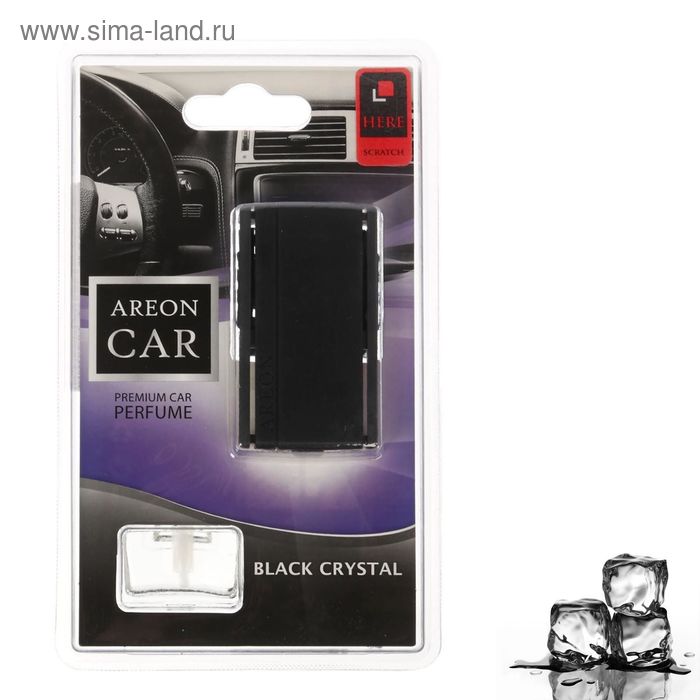 Ароматизатор на печку жидкий Areon Car черный кристалл, блистер, 8 мл 704-022-BL01 - Фото 1