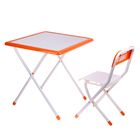 Комплект детской мебели White складной, цвет бело-оранжевый - Фото 1