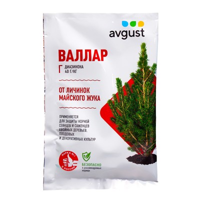 Средство от личинок майского жука, проволочника и ложнопроволочника «Август», «Валлар», 50 г