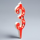 Свеча в торт цифра Дисней 3 "С Днем рождения", Минни Маус - Фото 2