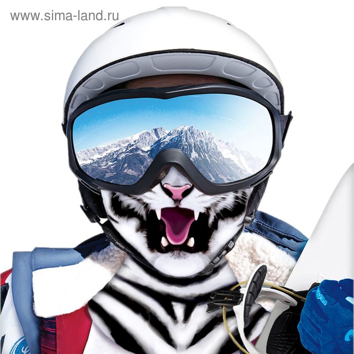 Балаклава взрослая "Тигр", универсальный размер - Фото 1