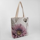 Сумка летняя, отдел на молнии, с с подкладомом, цвет молочный - Фото 1