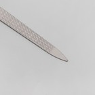 Пилка металлическая для ногтей, 12 см, цвет серебристый - Фото 2