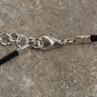 Кулон на шнурке «Инь-ян», цвет чёрно-белый в серебре, 45 см - Фото 2